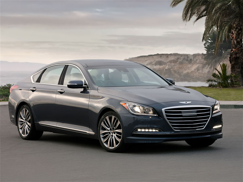 Hyundai Genesis 2015-2016 Piano Black Pillar Trim