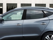 Hyundai Tucson 2010-2015 Brushed Aluminum Black Pillar Cover Diagram