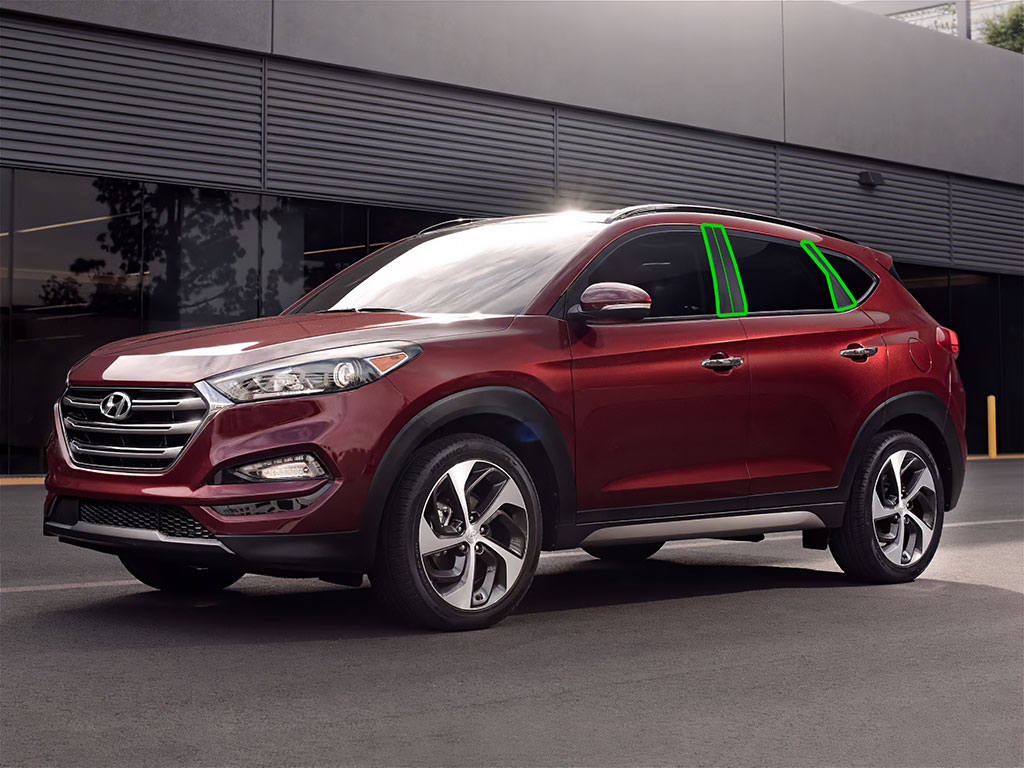 Hyundai Tucson 2016-2021 Pillar Post Trim Installation Location