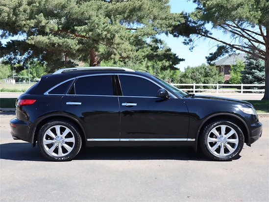 Infiniti FX45 2003-2008 Brushed Aluminum Black Pillar Trim