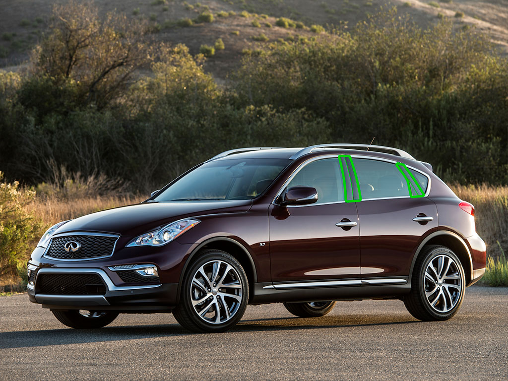 Infiniti QX50 2014-2017 Pillar Post Trim Installation Location