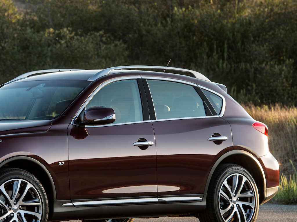 Infiniti QX50 2014-2017 Matte Black Pillar Trim Diagram