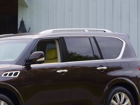 Rtrim™ Infiniti QX56 2011-2013 Matte Black Pillar Post Trim