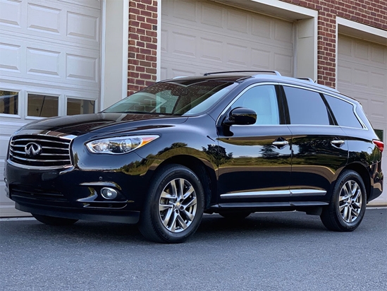 Infiniti QX60 2014-2020 Brushed Aluminum Black Pillar Trim