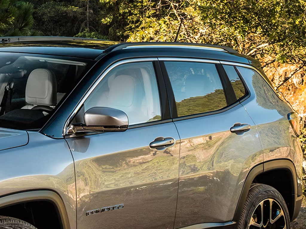 Jeep Compass 2007-2016 Matte Black Pillar Trim Diagram