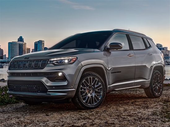 Jeep Compass 2017-2021 Piano Black Pillar Trim