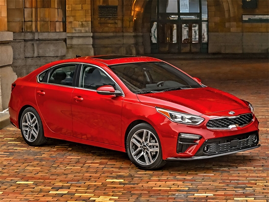 Kia Forte 2019-2024 Matte Black Pillar Trim