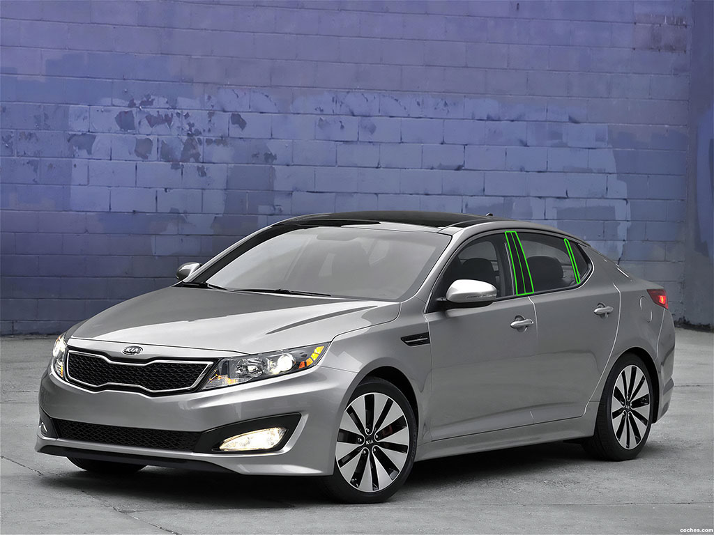 Kia Optima 2007-2010 Pillar Post Trim Installation Location