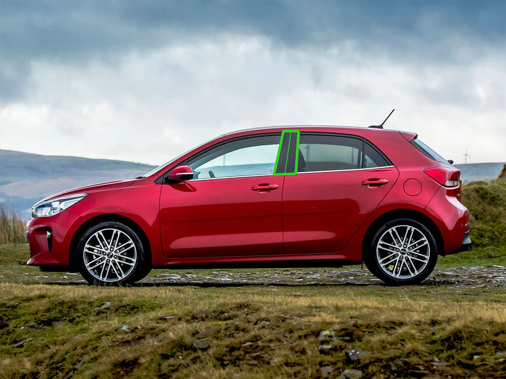 Kia Rio 2012-2017 (Sedan) Pillar Post Trim Installation Location