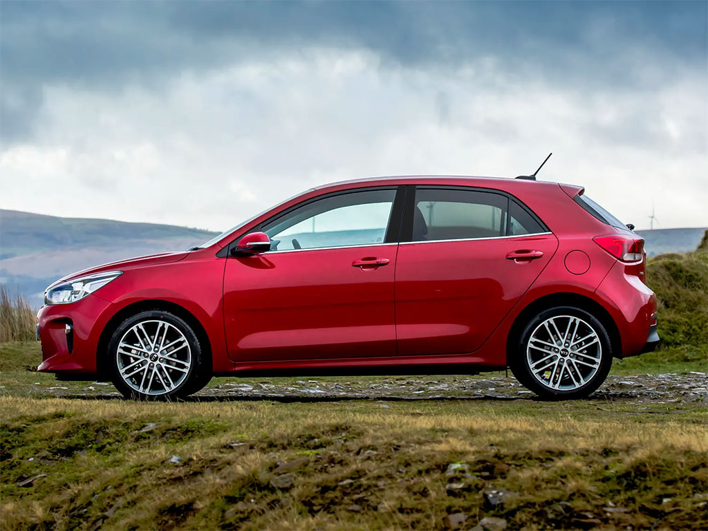 Kia Rio 2012-2017 Sedan Piano Black Pillar Trim