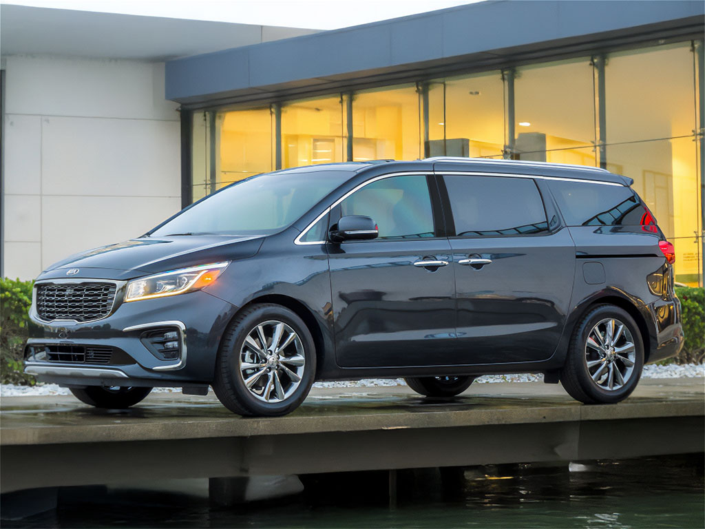 Kia Sedona 2014-2021 Matte Black Pillar Trim