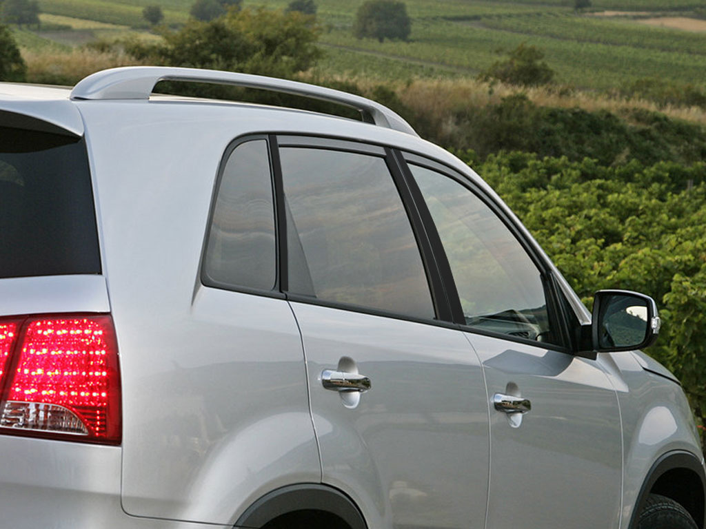 Kia Sorento 2003-2009 Matte Black Pillar Trim Diagram