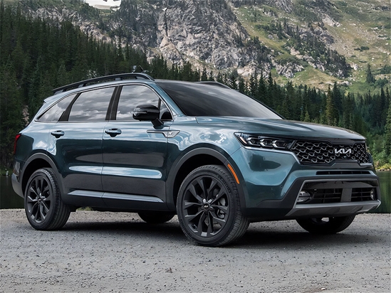 Kia Sorento 2022-2023 Matte Black Pillar Trim