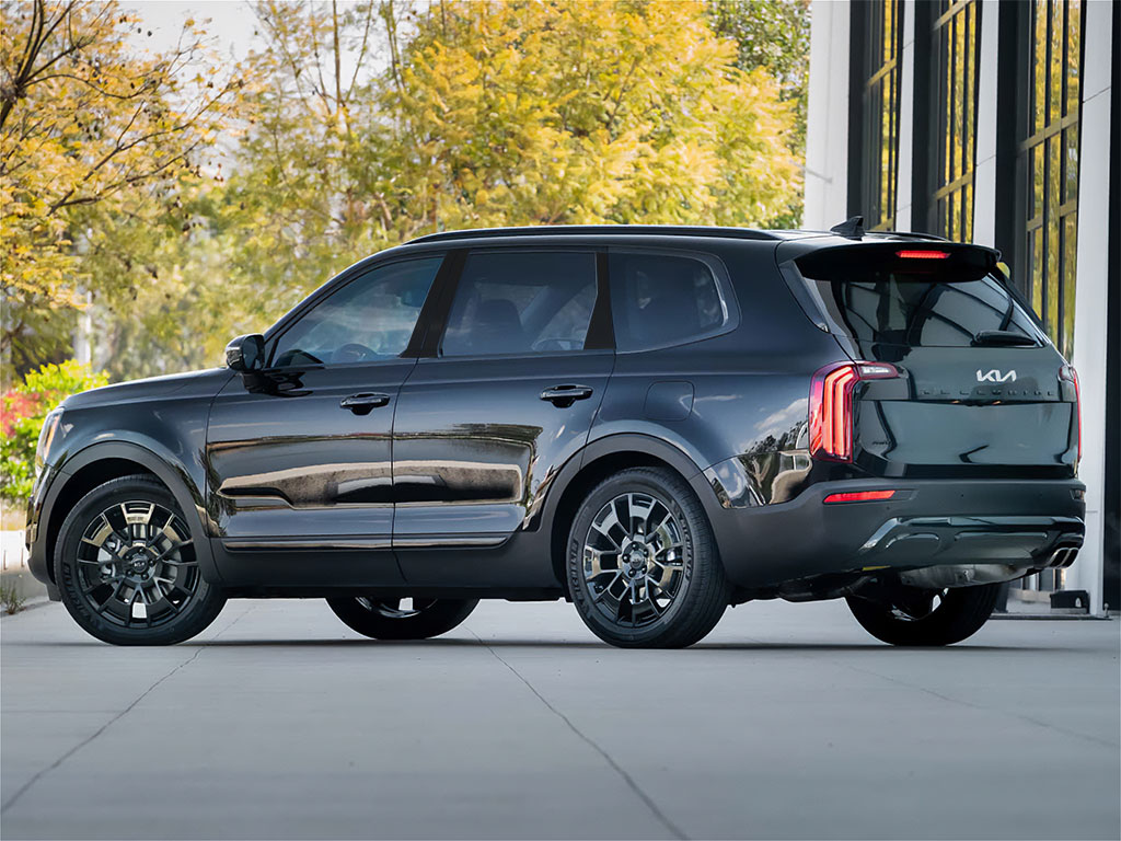 Kia Telluride 2020-2024 Matte Black Pillar Trim