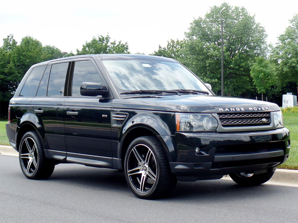 Land Rover Range Rover 2003-2012 Brushed Aluminum Black Pillar Trim