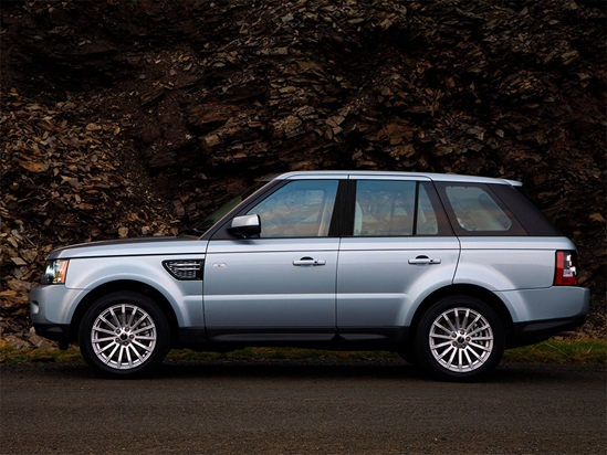 Land Rover Range Rover Sport 2006-2013 Brushed Aluminum Black Pillar Trim