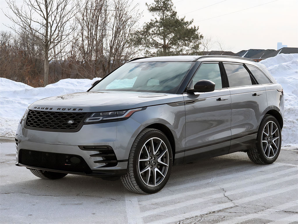 Land Rover Range Rover Velar 2018-2023 Brushed Aluminum Black Pillar Trim