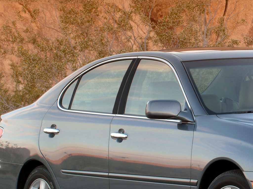 Lexus ES 2002-2006 Matte Black Pillar Trim Diagram