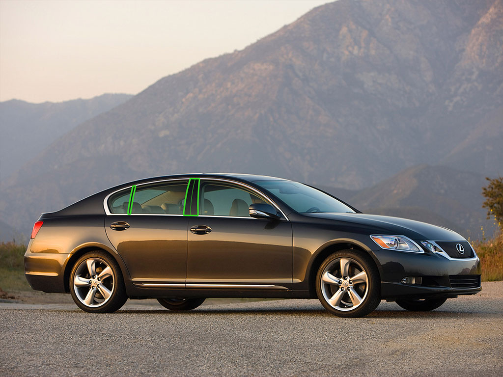 Lexus GS 2006-2012 Pillar Post Trim Installation Location