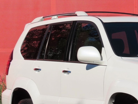 Rtrim™ Lexus GX 2003-2009 Brushed Aluminum Black Pillar Post Trim