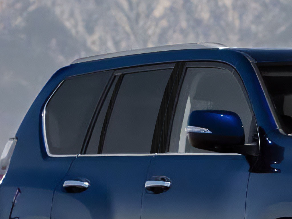 Rtrim™ Lexus GX 2010-2018 Brushed Aluminum Black Pillar Post Trim