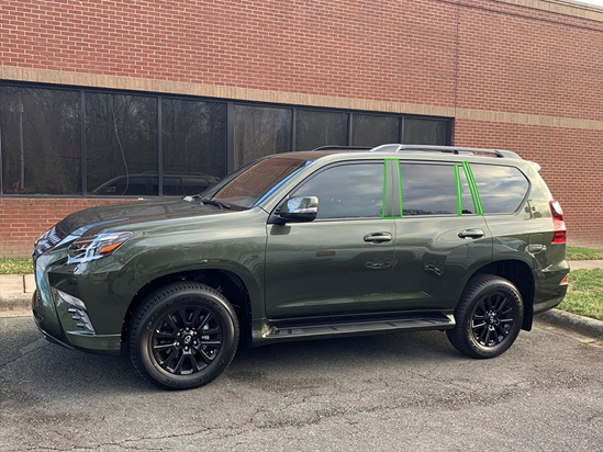 Lexus GX 2019-2023 Pillar Post Trim Installation Location