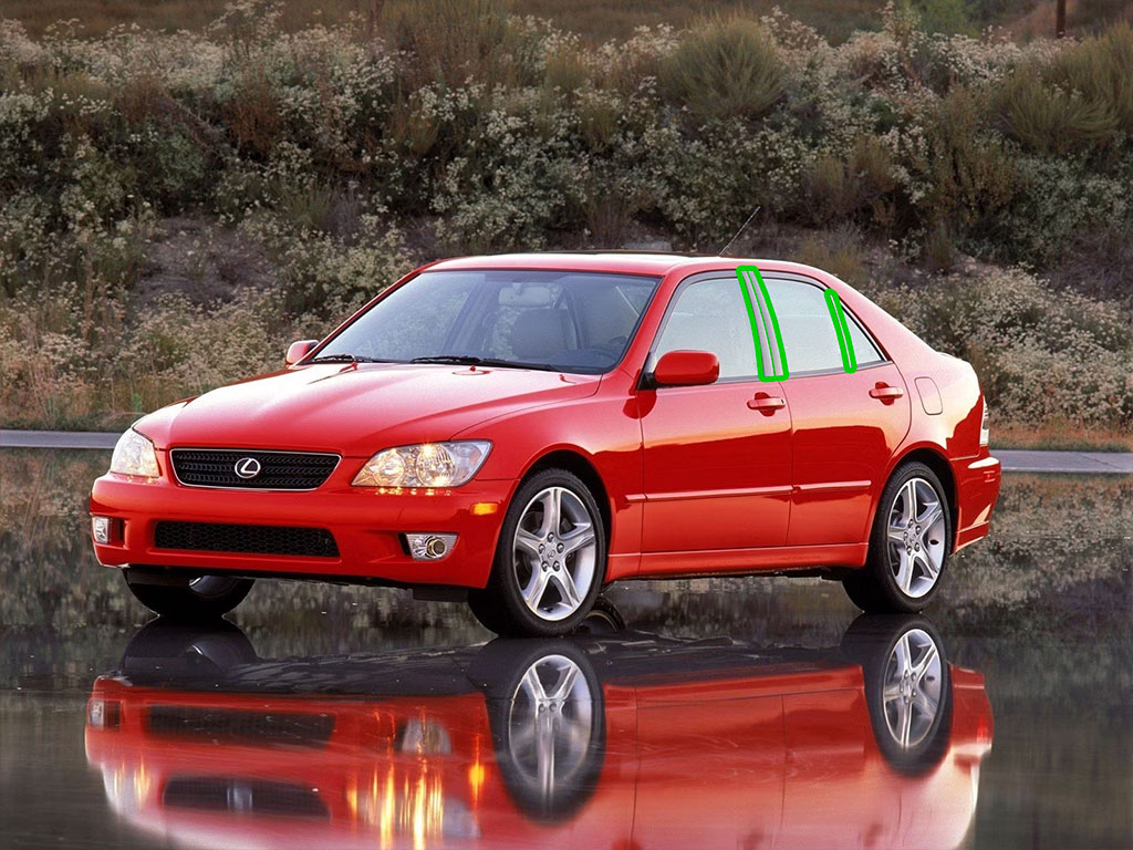 Lexus IS 2001-2005 Pillar Post Trim Installation Location