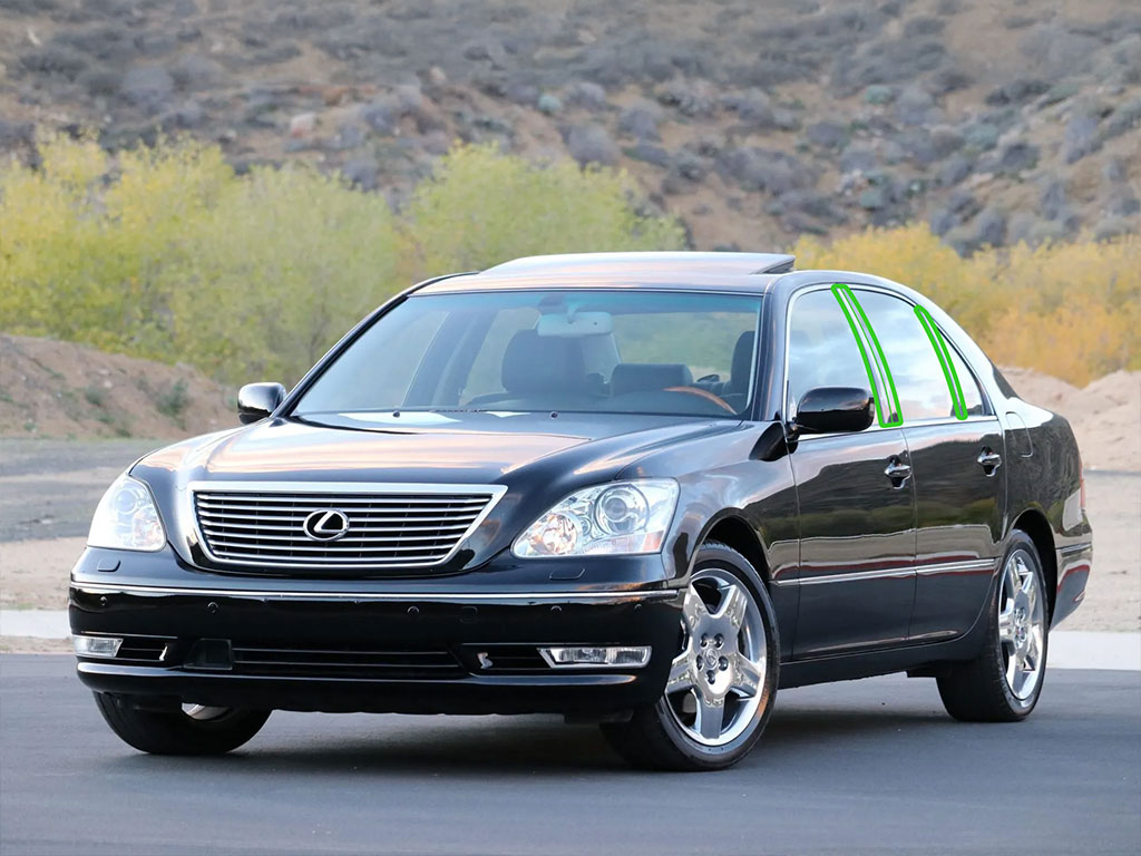 Lexus LS 2001-2006 Pillar Post Trim Installation Location