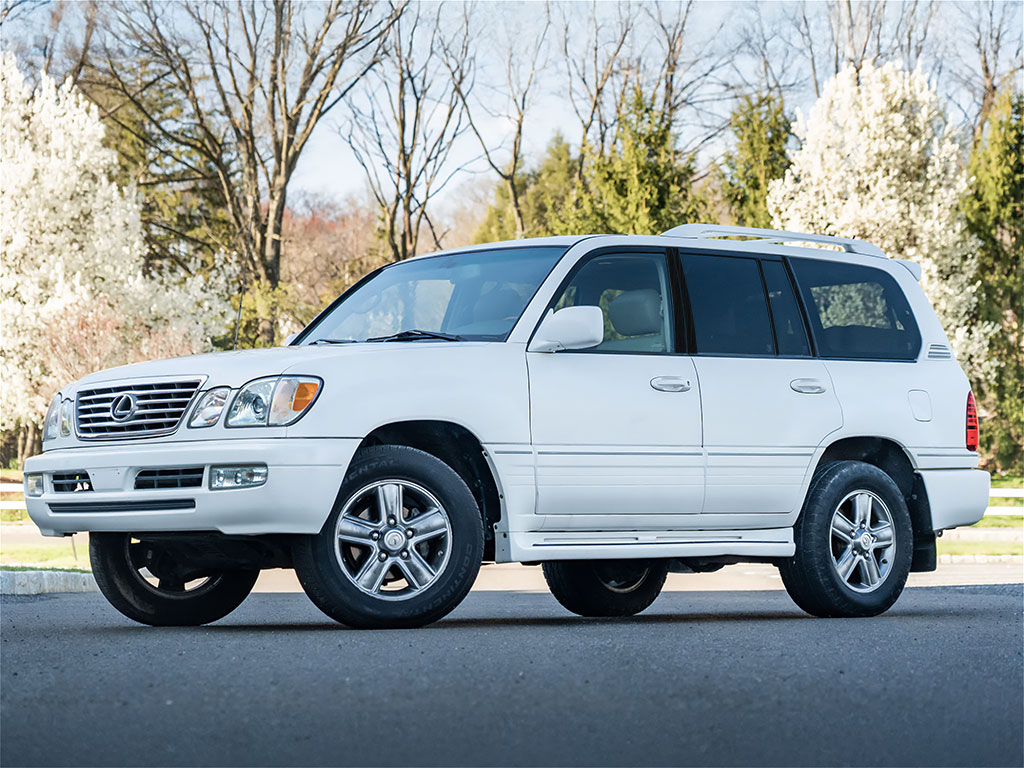 Lexus LX 1998-2007 Brushed Aluminum Black Pillar Trim