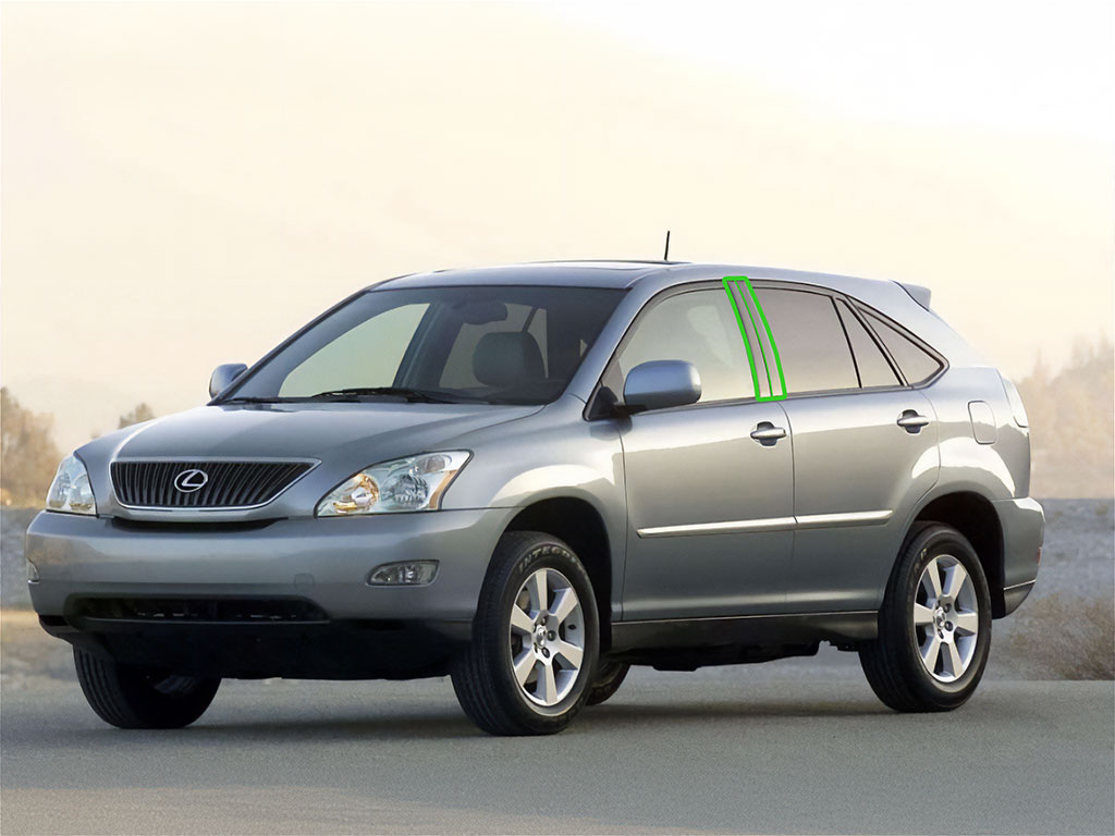 Lexus RX 1999-2003 Pillar Post Trim Installation Location