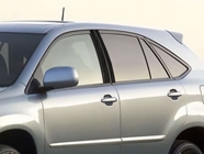 Lexus RX 1999-2003 Brushed Aluminum Black Pillar Trim Diagram