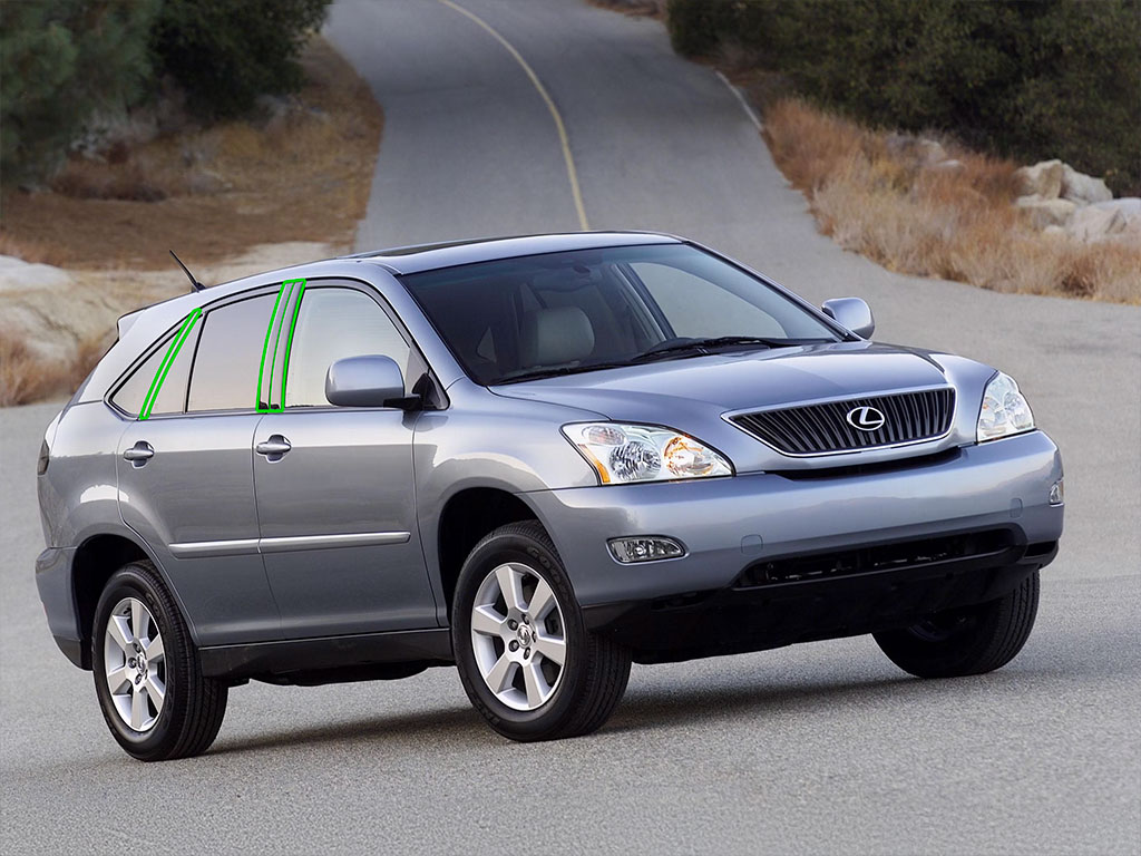 Lexus RX 2004-2009 Pillar Post Trim Installation Location