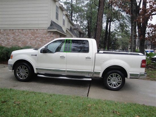 Lincoln Mark LT 2006-2008 Pillar Post Trim Installation Location