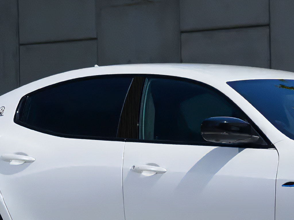 Rtrim™ Maserati Ghibli 2014-2021 Brushed Aluminum Black Pillar Post Trim