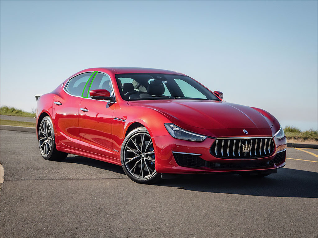 Maserati Ghibli 2022-2023 Pillar Post Trim Installation Location