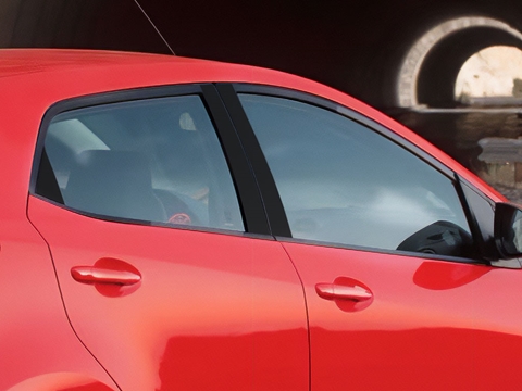 Rtrim™ Mazda Mazda2 2011-2014 Matte Black Pillar Post Trim