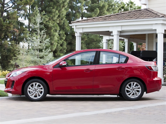 Mazda Mazda3 2010-2013 Sedan Matte Black Pillar Trim