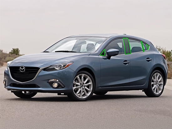 Mazda Mazda3 2014-2018 Sedan / Hatchback Pillar Post Trim Installation Location