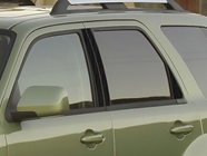 Mazda Tribute 2008-2011 Brushed Aluminum Black Pillar Trim Diagram