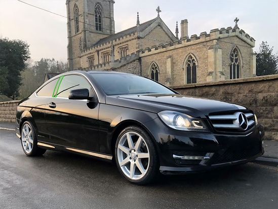 Mercedes-Benz C-Class 2012-2014 Coupe Pillar Post Trim Installation Location