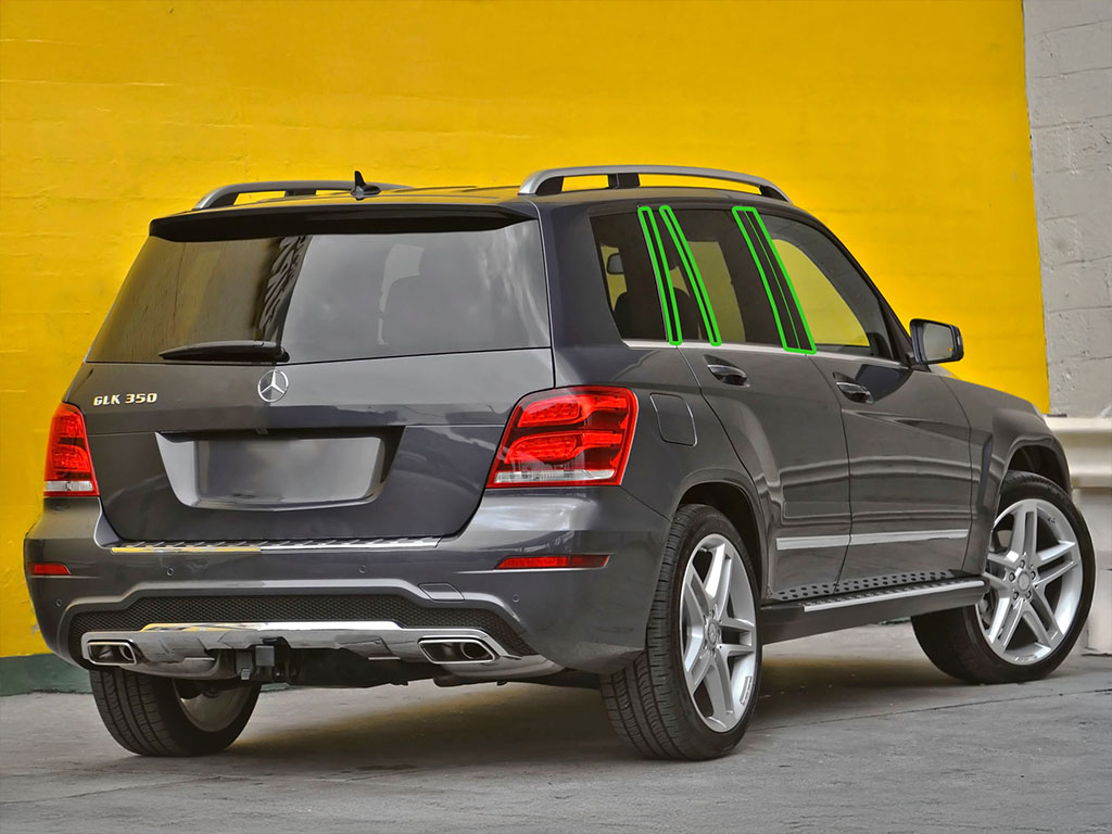 Mercedes-Benz GLK-Class 2010-2015 Pillar Post Trim Installation Location