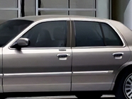 Mercury Grand Marquis 1992-2011 Gloss Black Pillar Trim Diagram