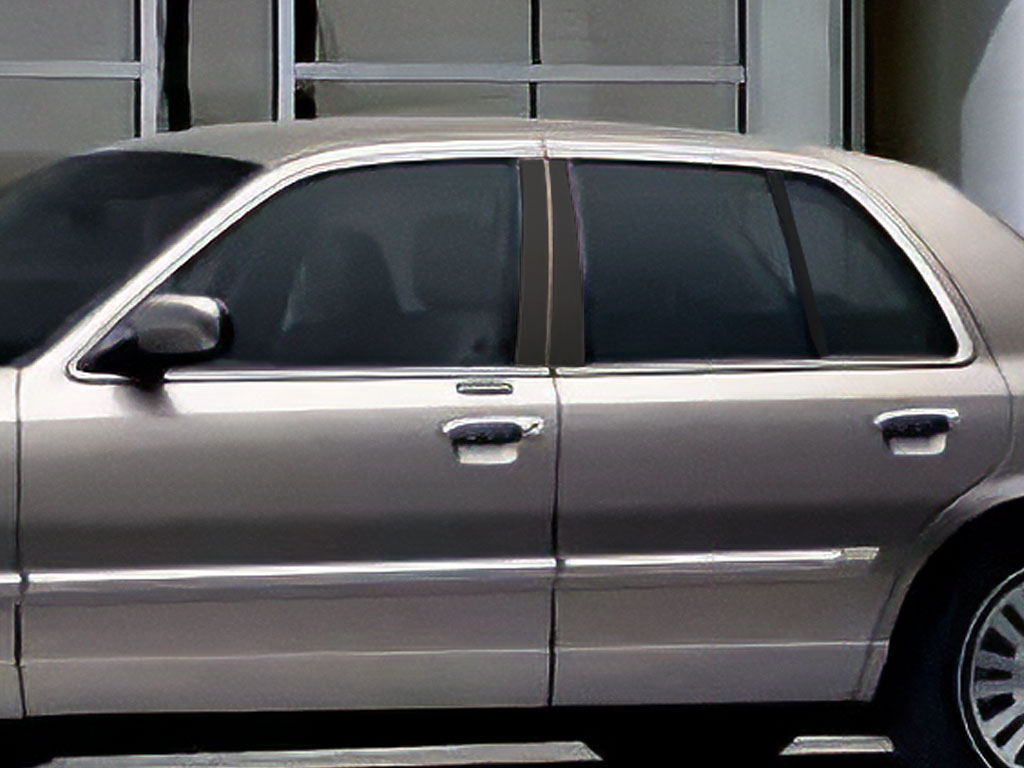 Rtrim™ Mercury Grand Marquis 1992-2011 Gloss Black Pillar Post Trim