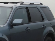 Mercury Mariner 2008-2011 Brushed Aluminum Black Pillar Trim Diagram