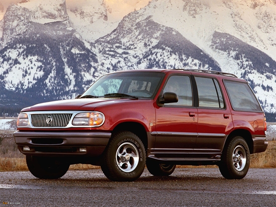 Mercury Mountaineer 1997-2001 Carbon Fiber Pillar Trim