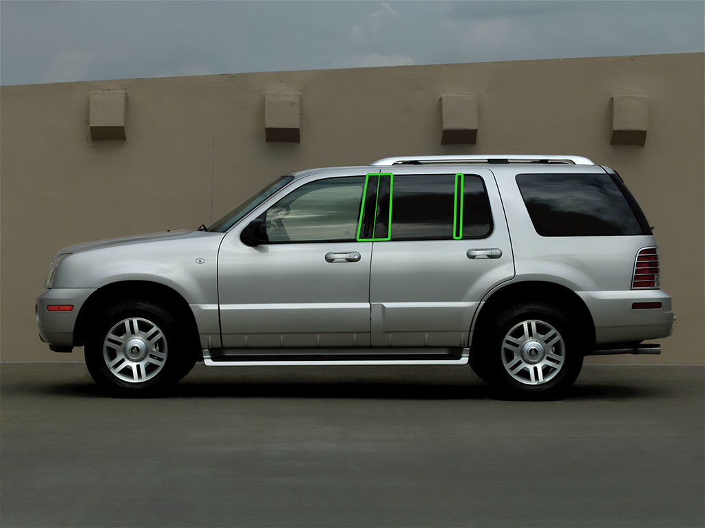 Mercury Mountaineer 2002-2010 Pillar Post Trim Installation Location