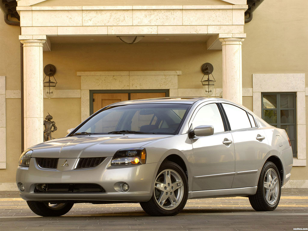 Mitsubishi Galant 1999-2003 Matte Black Pillar Trim