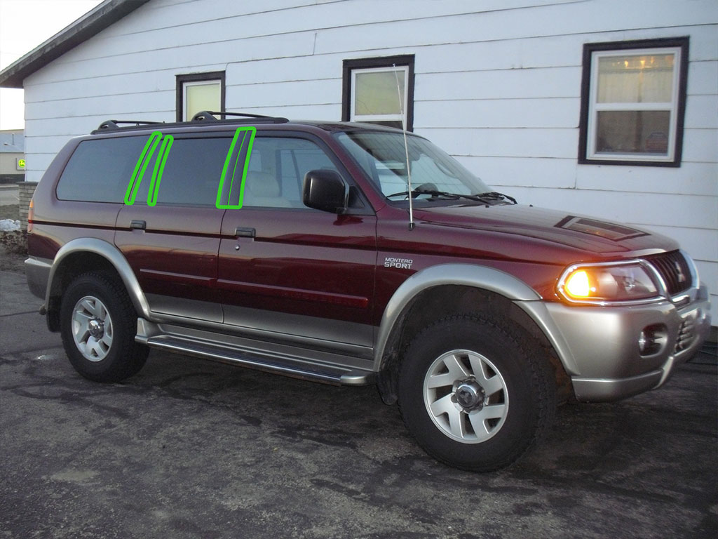 Mitsubishi Montero 1992-2000 Pillar Post Trim Installation Location