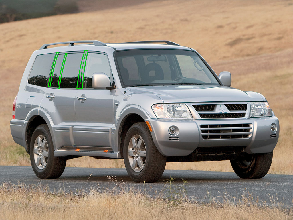 Mitsubishi Montero 2001-2006 Pillar Post Trim Installation Location