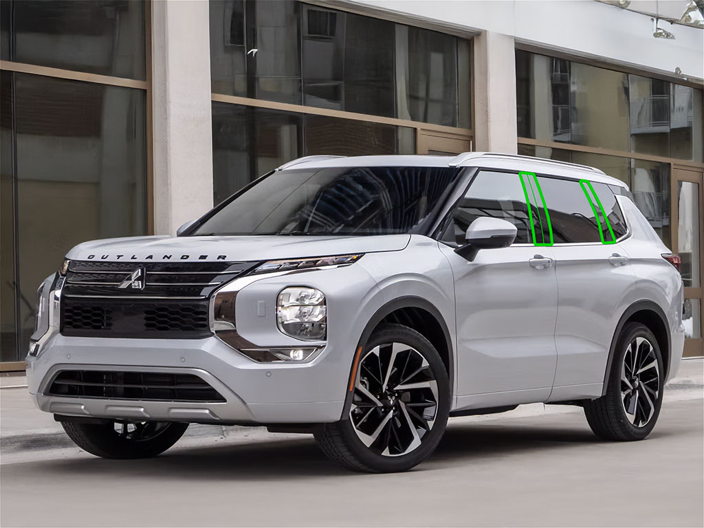 Mitsubishi Outlander 2014-2021 Pillar Post Trim Installation Location